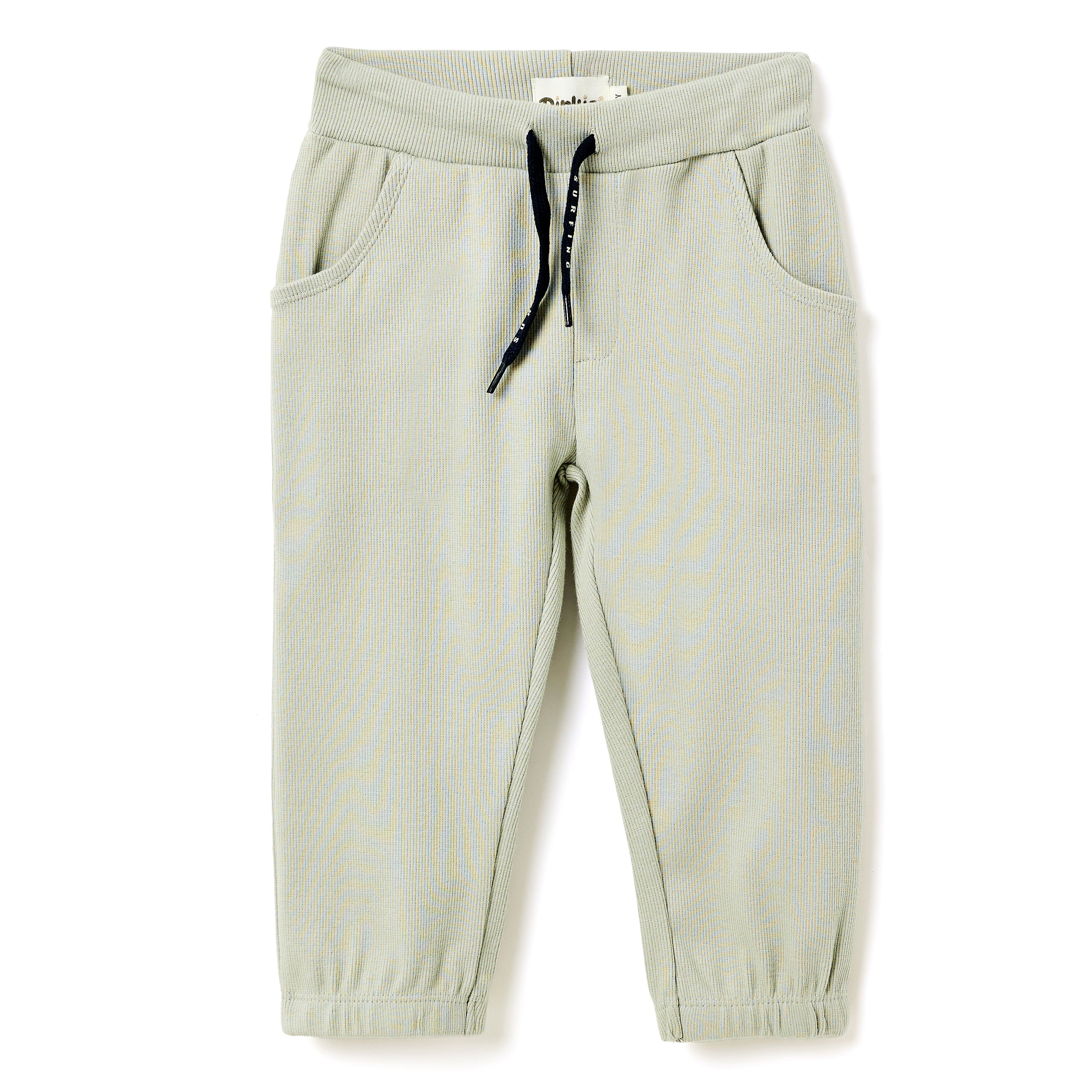 Boys 2 Pc Set ?Surf Club? Palm-Print Tee & Rib-Knit Joggers Set