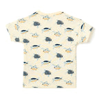Boys 2 Pc Set ?Turtle Surf? All-Over Print Tee & Pocket-Shorts Set