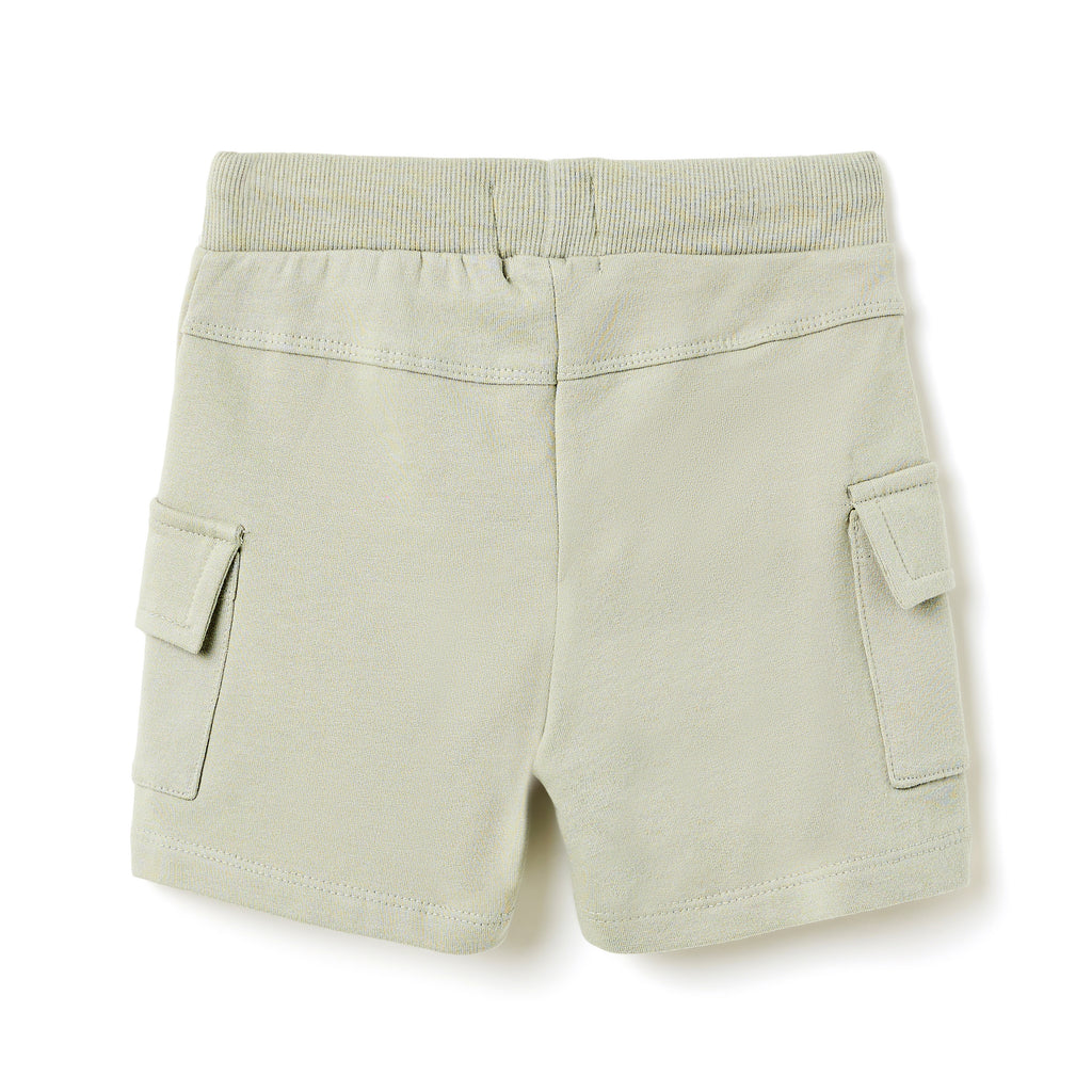 Boys 2 Pc Set ?Turtle Surf? All-Over Print Tee & Pocket-Shorts Set