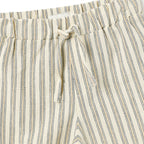 Boys 2 Pc Set ?Coastal Stripe? Collared Button-Front Shirt & Draw-Waist Shorts Set