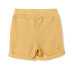 Boys 2 Pc Set ?Sunlit Waffle? Collared Shirt & Roll-Cuff Shorts Set