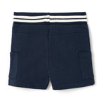 Boys 2 Pc Set ?Tropical Wheels? Cotton Tee & Striped-Waistband Shorts Set