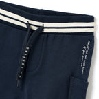 Boys 2 Pc Set ?Tropical Wheels? Cotton Tee & Striped-Waistband Shorts Set