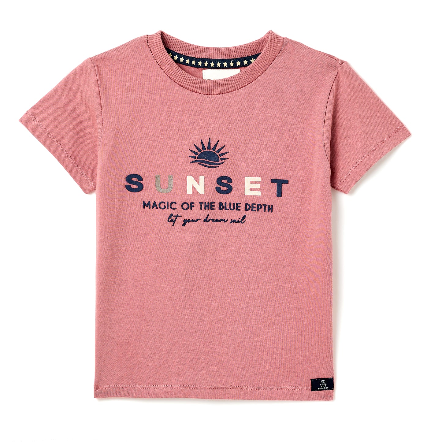 Boys 2 Pc Set “Sunset Gingham” Tee & Check Shorts Set