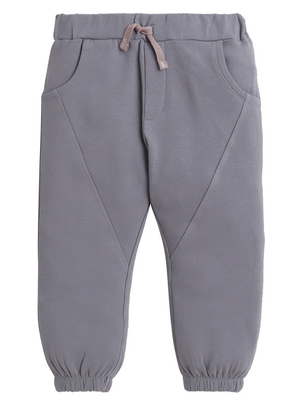 Boys Safari Print Fleece Tracksuit – Sand & Heather Grey 2-Piece Set
