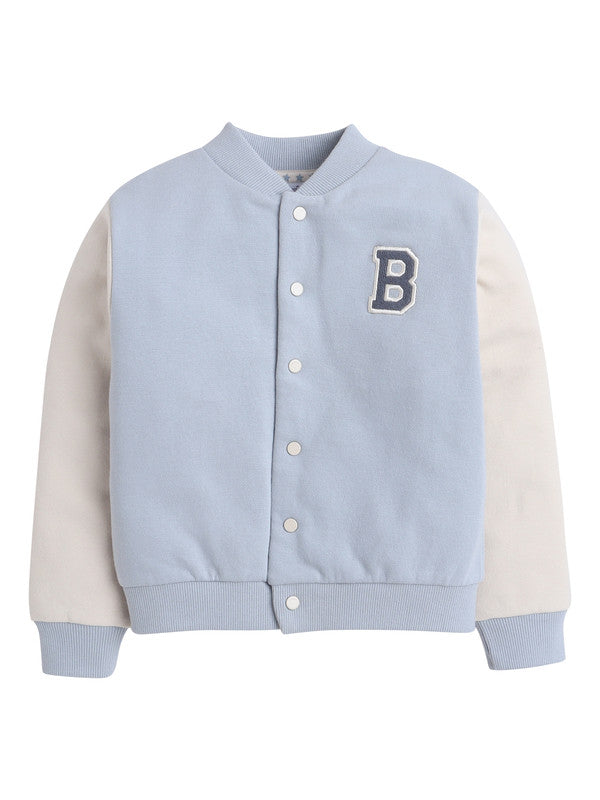 Boys Varsity 3-Piece Fleece Set – Sky Blue & Charcoal