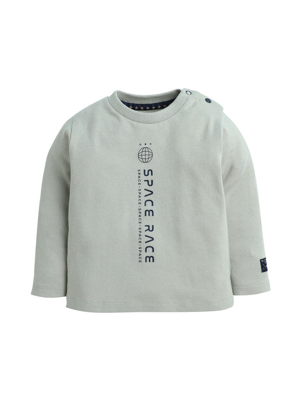 Infant Boys Space Race 3-Piece Fleece Set – Cream & Navy