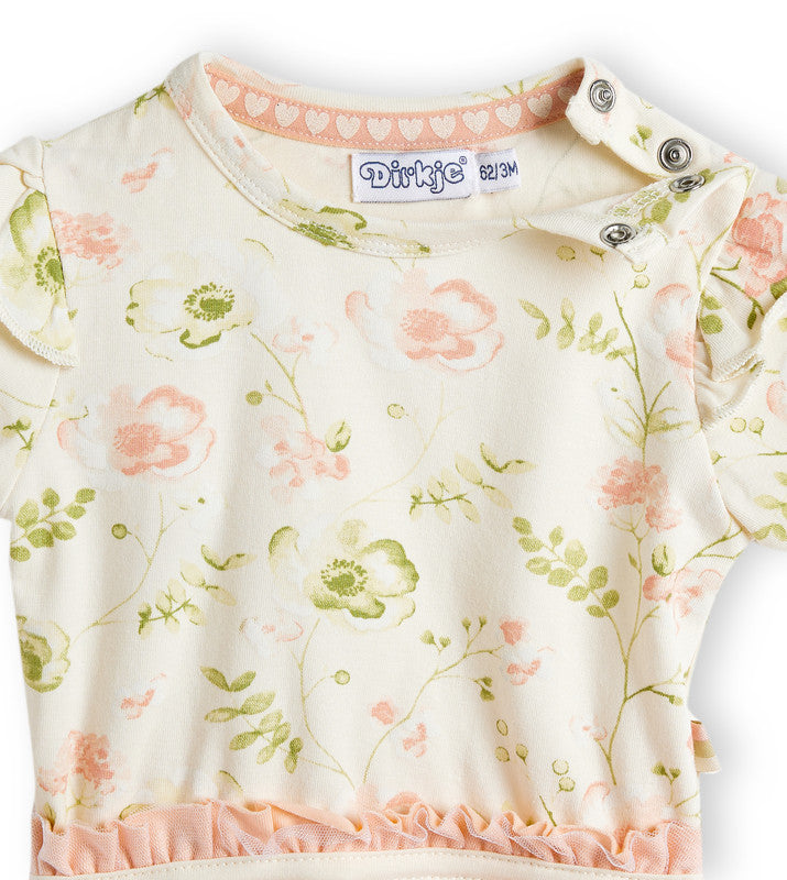 Dirkje 2 pcs babysuit + headband
