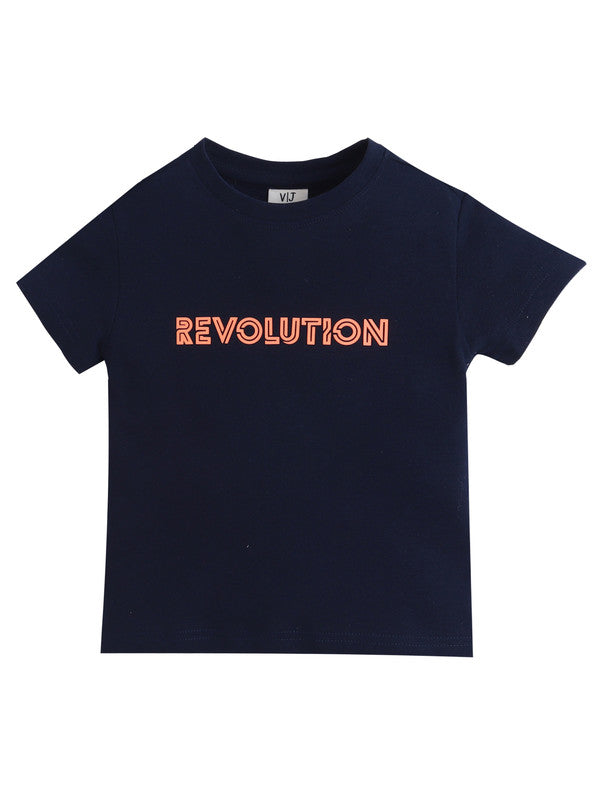 Junior Boys Navy "Revolution" T-Shirt (2Y–9Y)