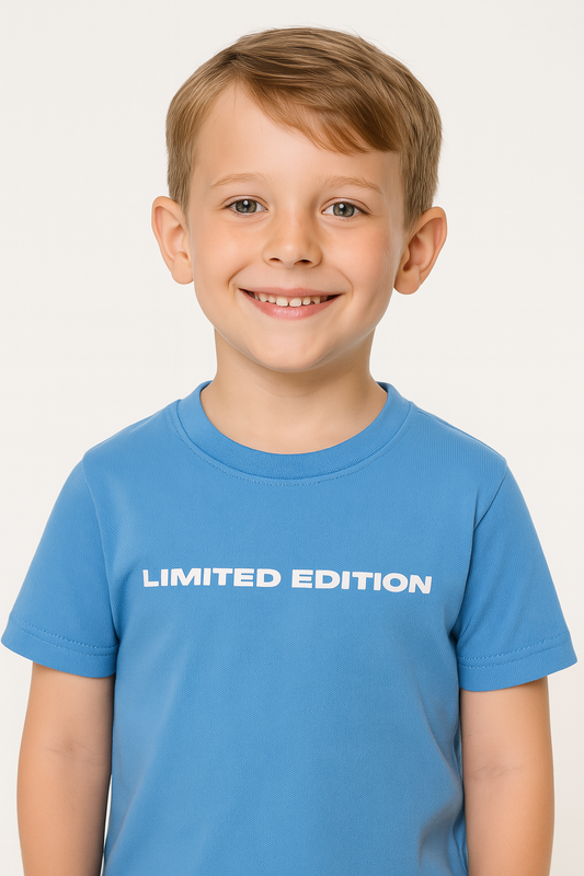 Boys' "LIMITED EDITION" Cotton T-Shirt – Blue (2Y-9Y)