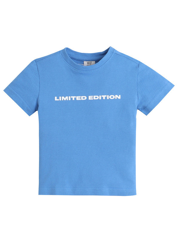 Boys' "LIMITED EDITION" Cotton T-Shirt – Blue (2Y-9Y)