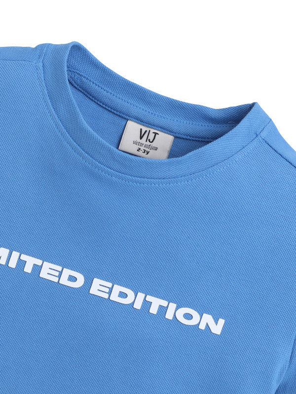 Boys' "LIMITED EDITION" Cotton T-Shirt – Blue (2Y-9Y)