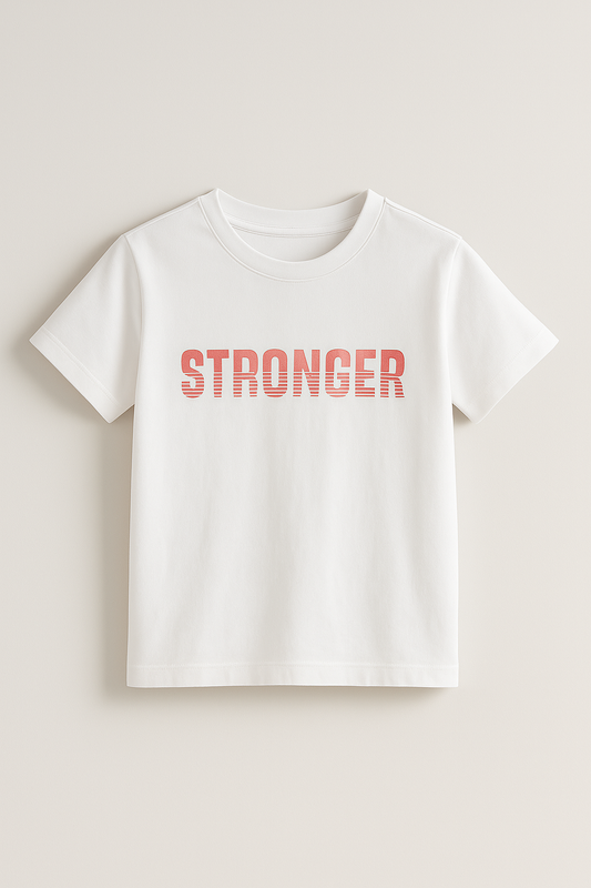 Junior Boys Pack of 2  Slogan Print Cotton T-Shirt - White and Peach