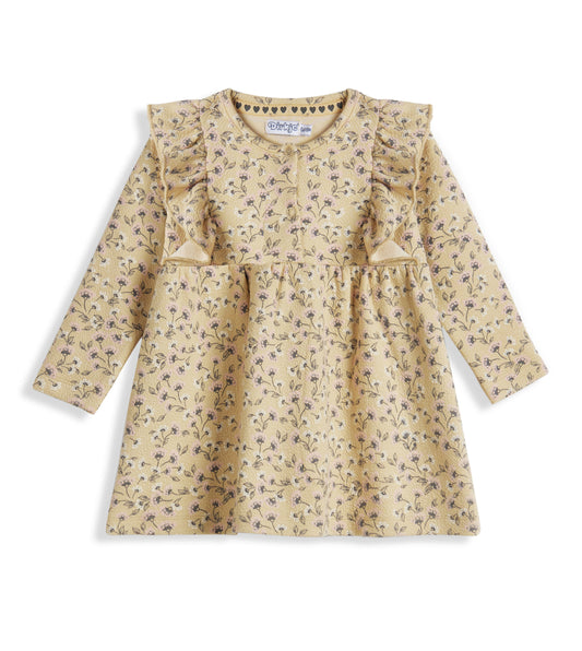 Dirkje Beige printed floral Dress