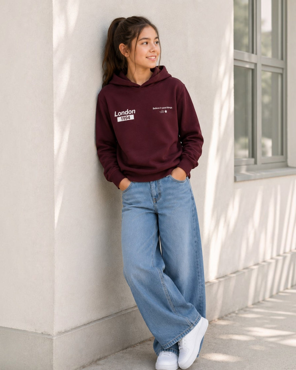 "London" Front and Back Graphic Sweatshirt Hoodie