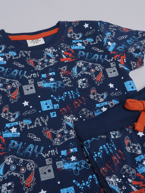 Victor and Jane - All-Over Printed T-shirt and Pyjama Set