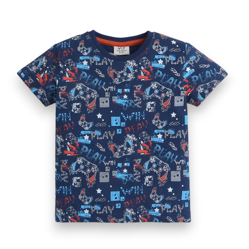 Victor and Jane - All-Over Printed T-shirt and Pyjama Set