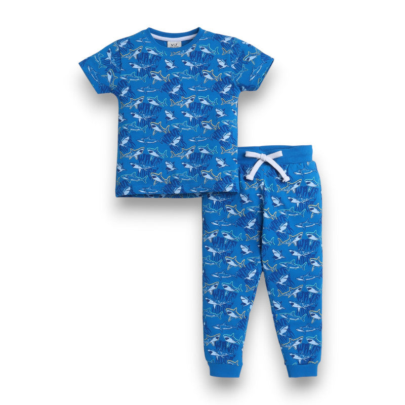 Victor and Jane - All-Over Printed T-shirt and Pyjama Set