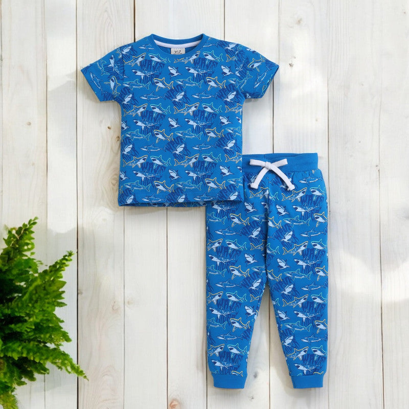 Victor and Jane - All-Over Printed T-shirt and Pyjama Set