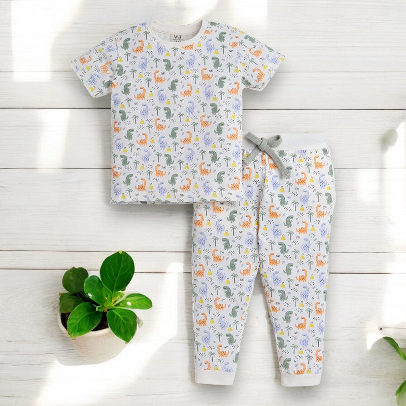 Victor and Jane - All-Over Printed T-shirt and Pyjama Set