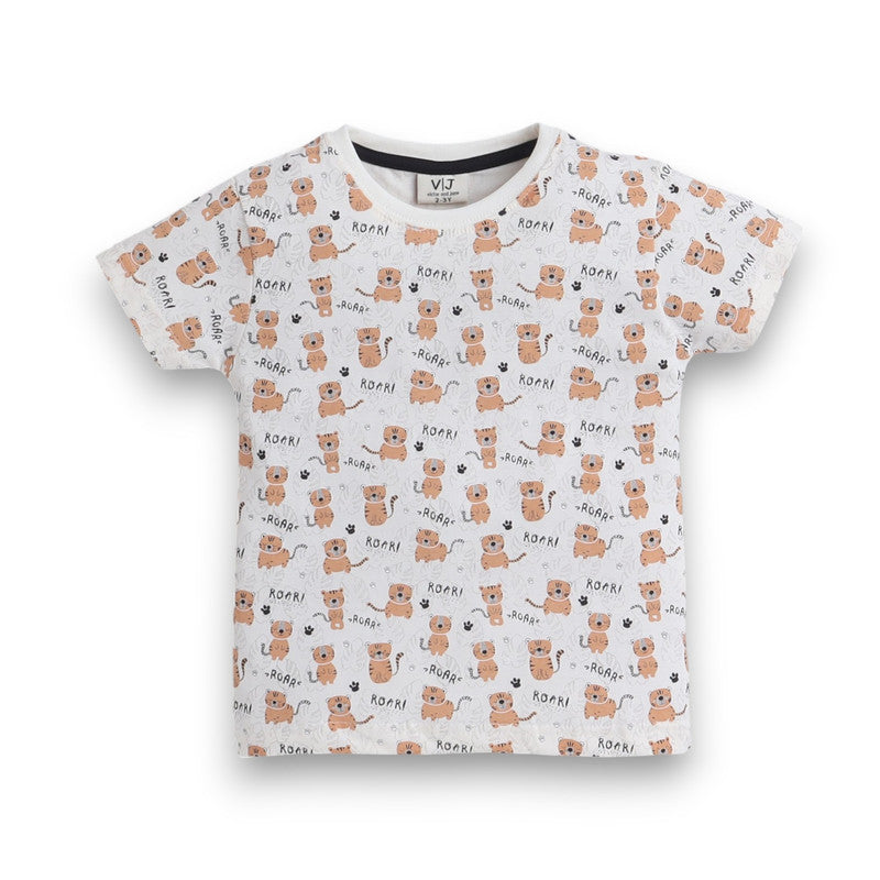Victor and Jane - All-Over Printed T-shirt and Shorts Pyjama Set