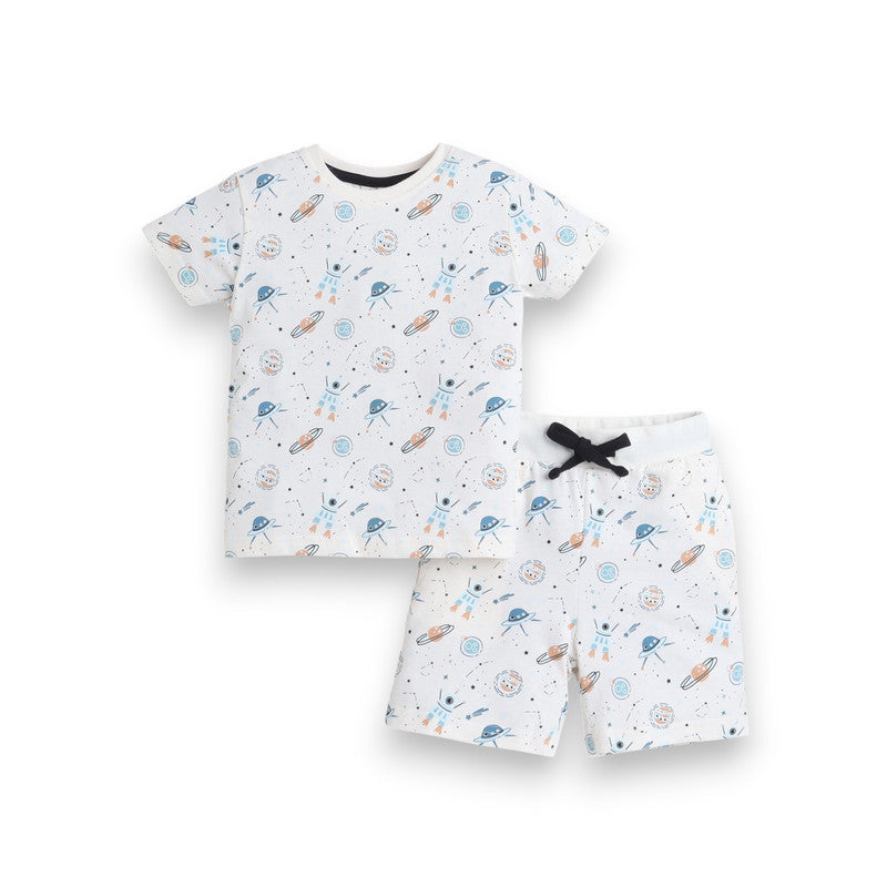 Victor and Jane - All-Over Printed T-shirt and Shorts Pyjama Set