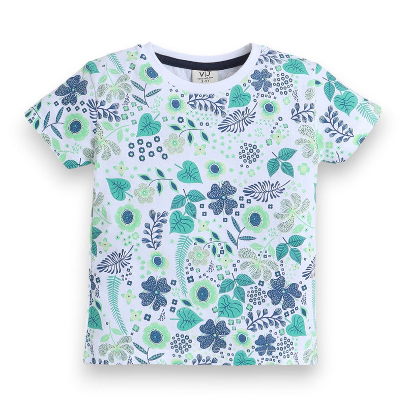 Victor and Jane - All-Over Printed T-shirt and Shorts Pyjama Set