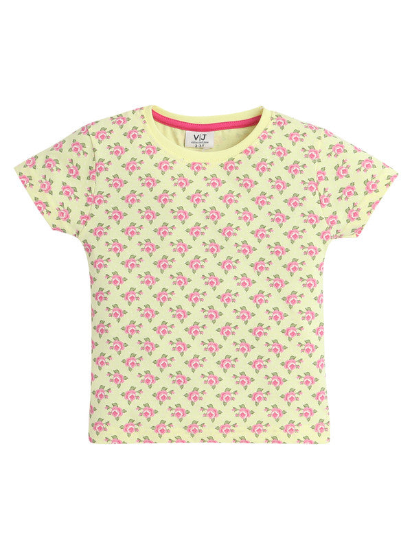 Victor and Jane - All-Over Printed T-shirt and Shorts Pyjama Set