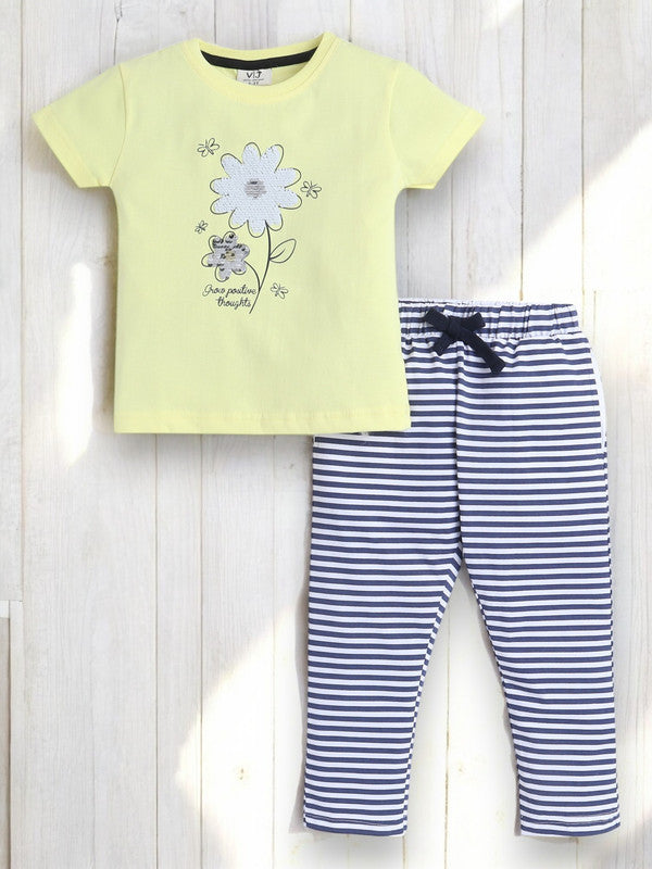 Victor and Jane - Printed T-shirt and Pyjama Set