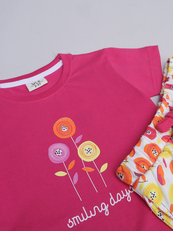 Victor and Jane - Printed T-shirt and Shorts Pyjama Set