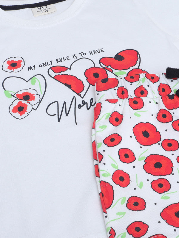 Victor and Jane - Printed T-shirt and Shorts Pyjama Set
