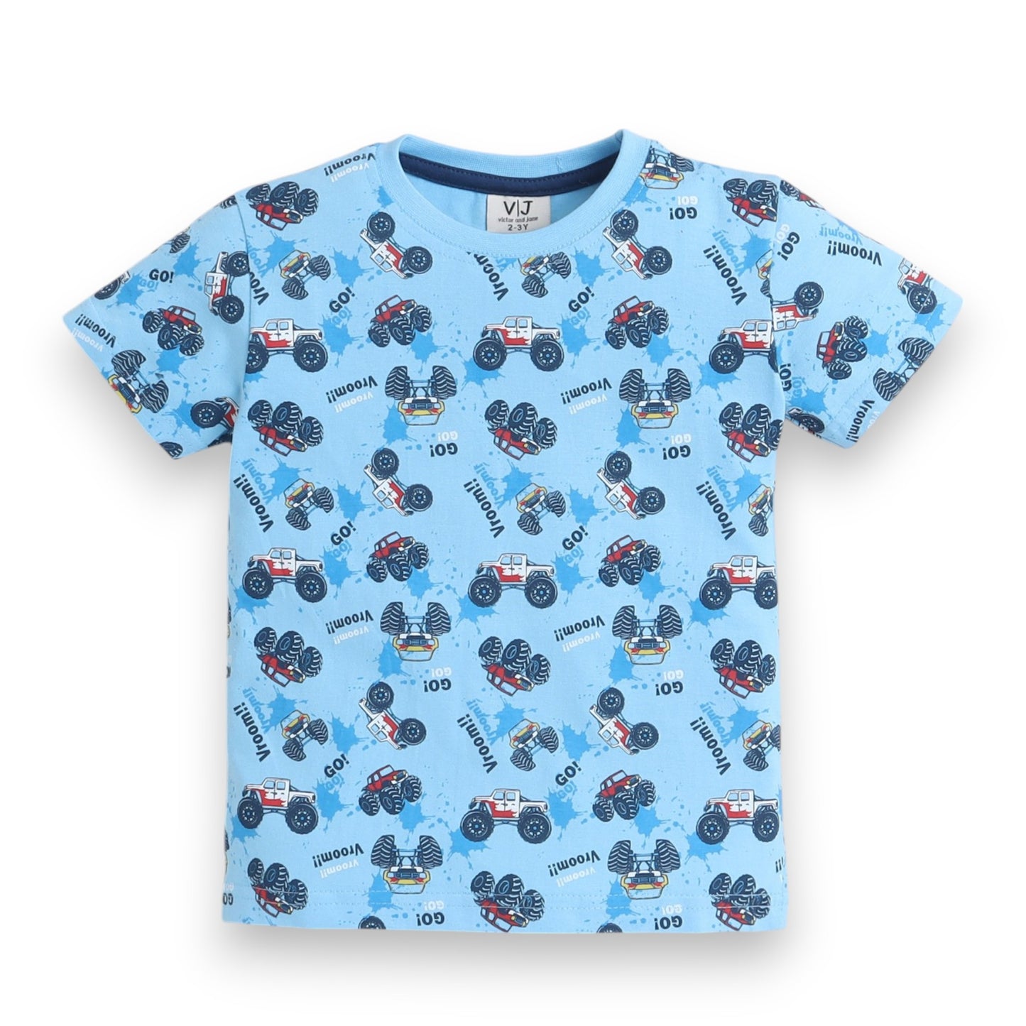 Victor and Jane - All-Over Printed T-shirt and Shorts Pyjama Set