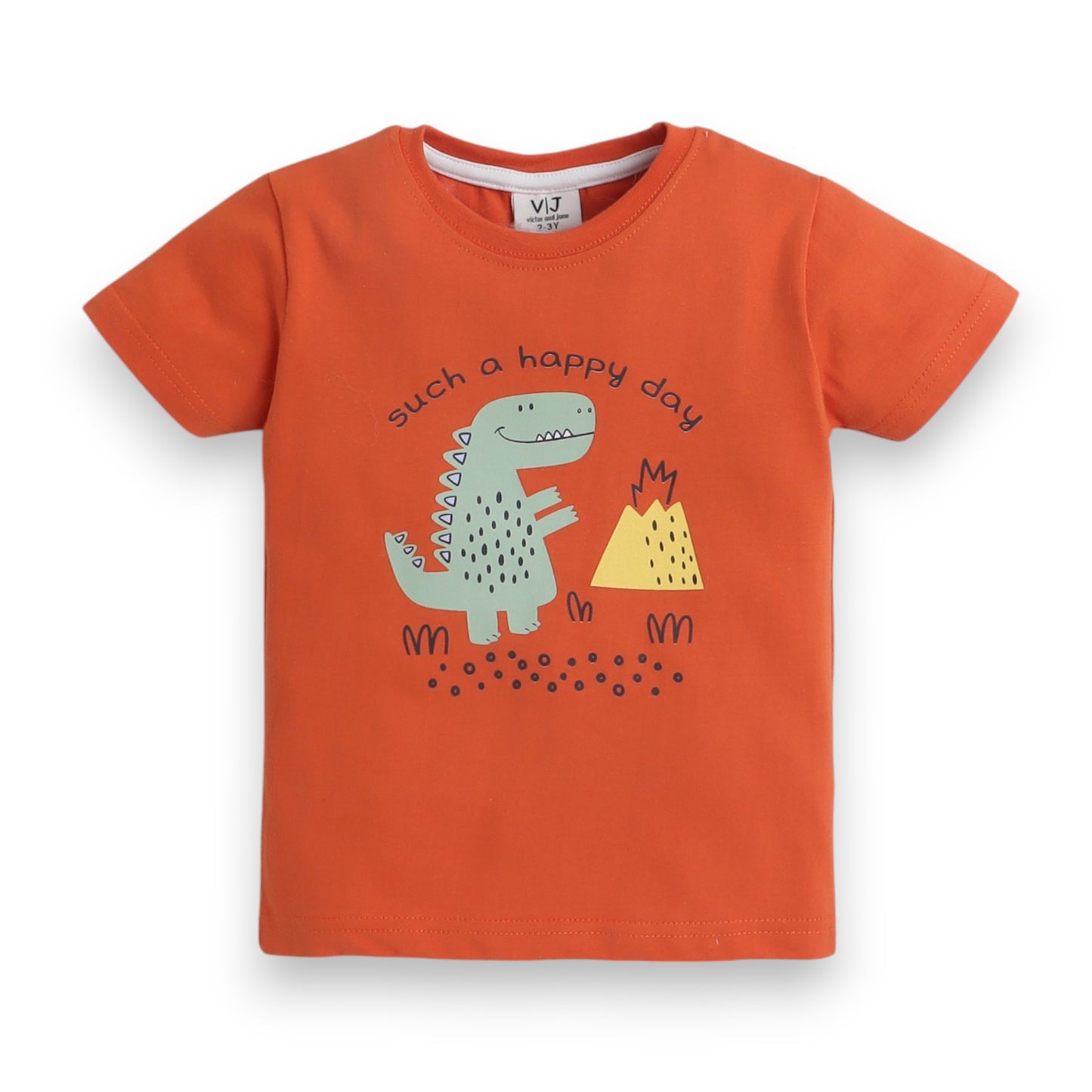 Victor and Jane - Printed T-shirt and Stripes Pyjama Set