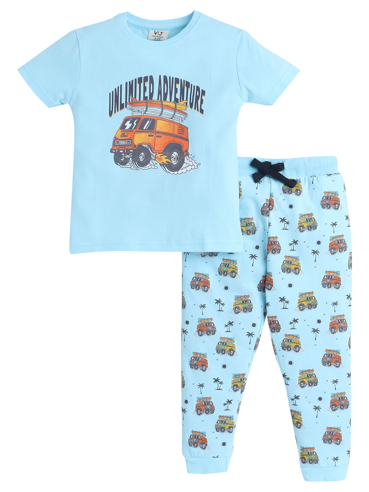 Victor and Jane - Printed T-shirt and Pyjama Set