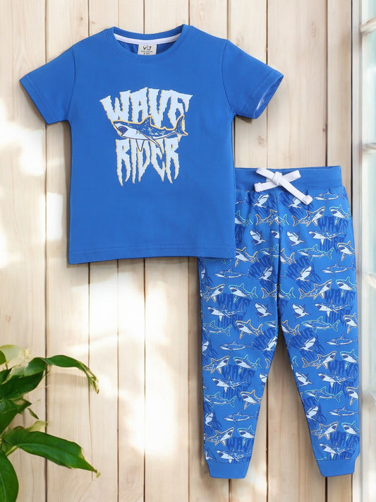 Victor and Jane - Printed T-shirt and Pyjama Set
