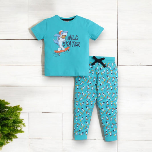 Victor and Jane - Printed T-shirt and Pyjama Set