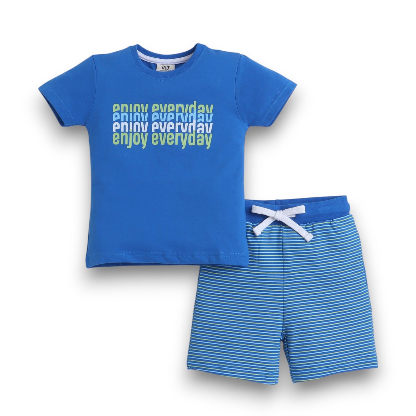 Victor and Jane - Printed T-shirt and Shorts Set