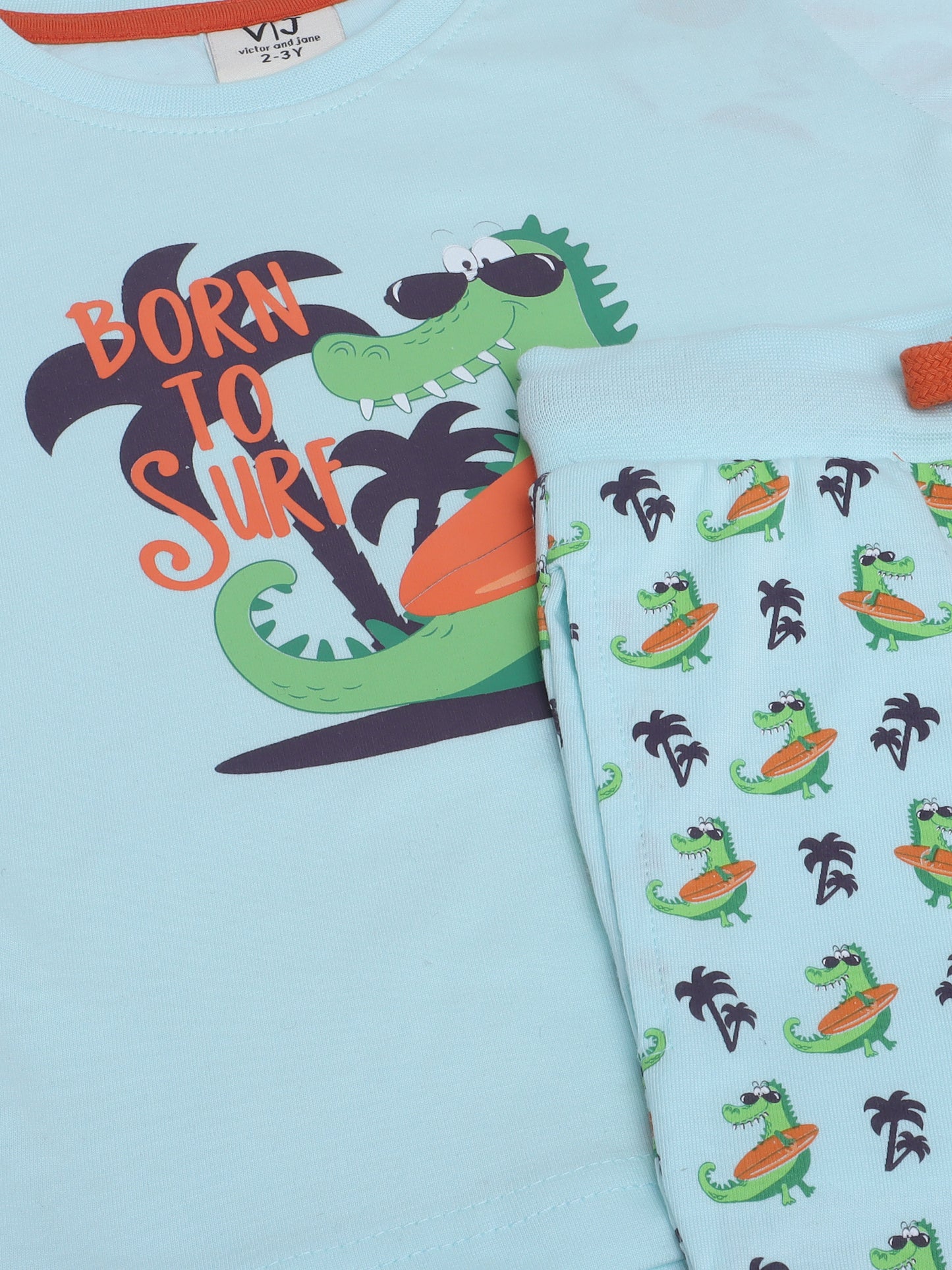 Victor and Jane - Printed T-shirt and Shorts Set