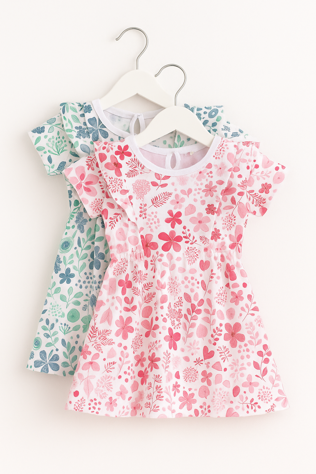 Victor and Jane - All-Over Printed Ruffle Dress (Pack of 2)