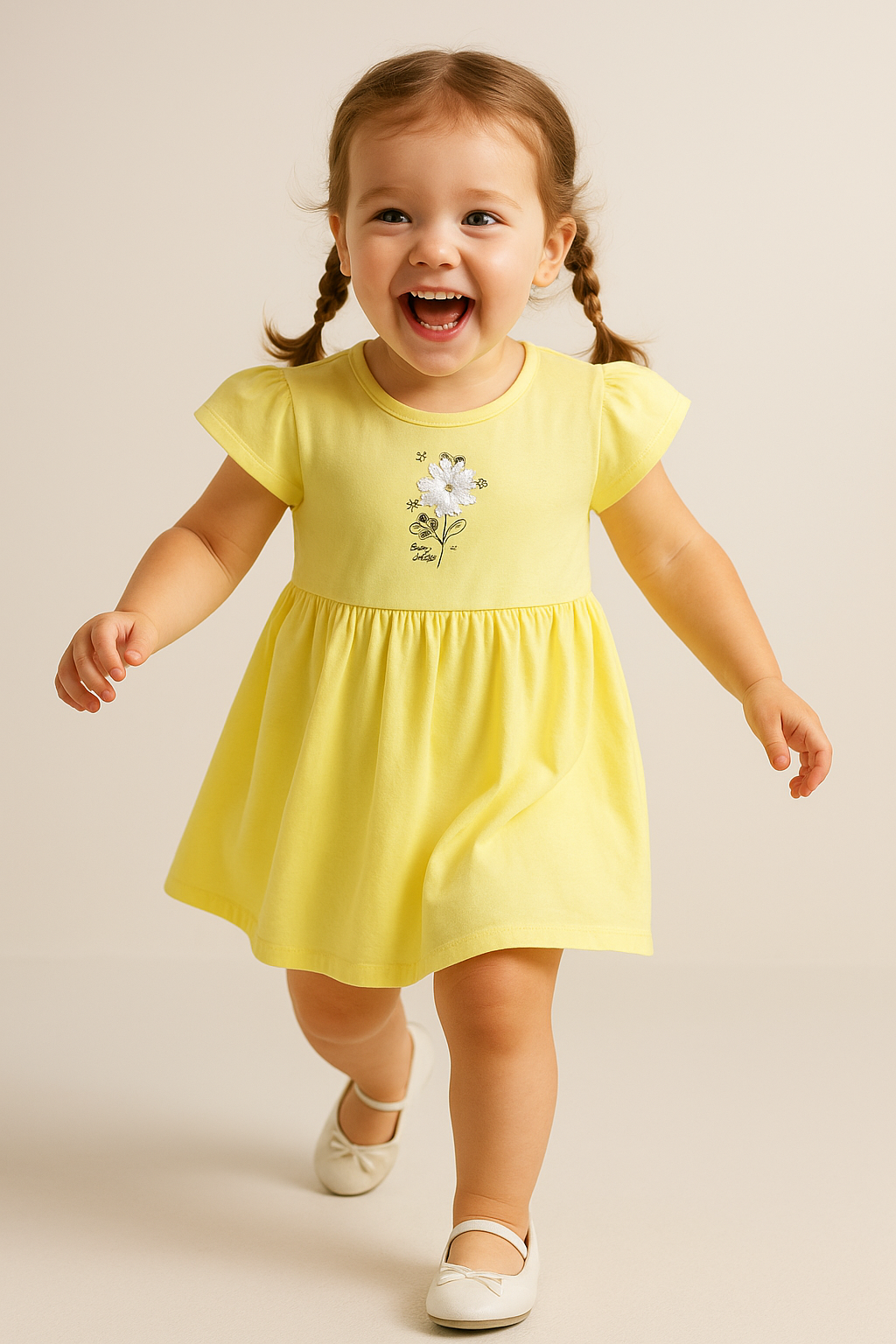 Victor and Jane - All-Over Printed Ruffle Dress (Pack of 2)