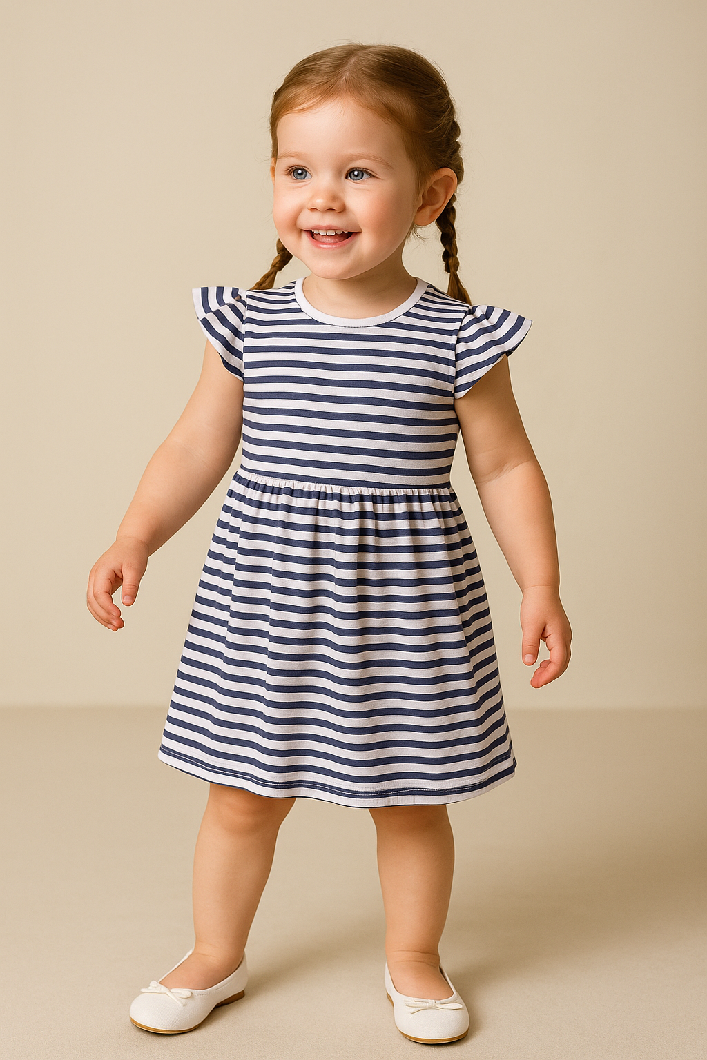 Victor and Jane - All-Over Printed Ruffle Dress (Pack of 2)
