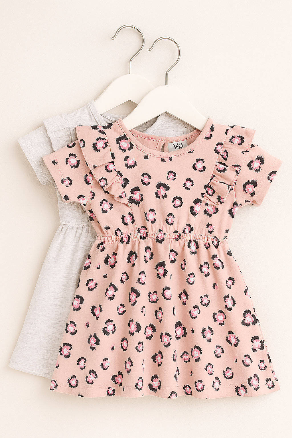 Victor and Jane - All-Over Printed Ruffle Dress (Pack of 2)