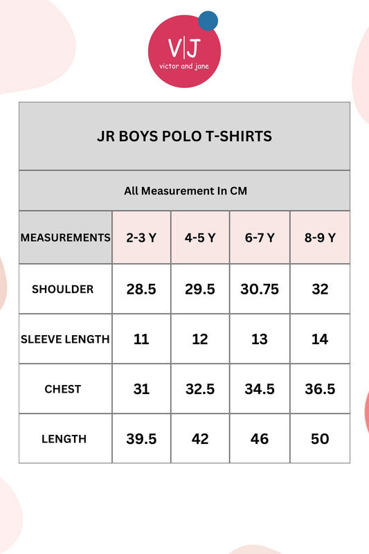 Victor & Jane Junior Boys' Polo T-Shirt – Powder Blue
