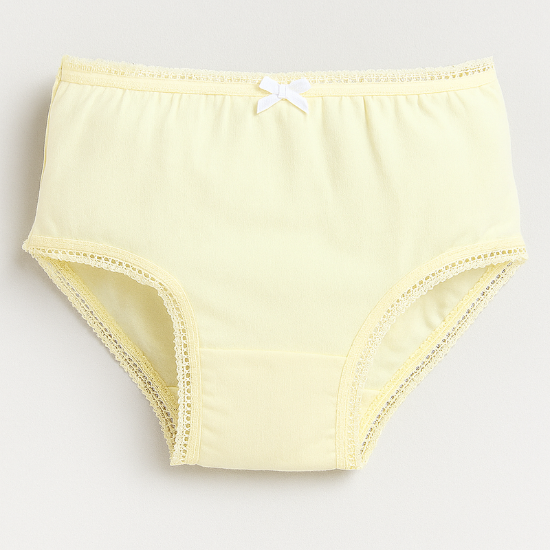 3-Pack Briefs for Girls – Soft Cotton Pastel Underwear Set