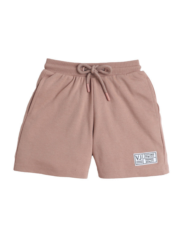 Boys Cotton Interlock Tee & Shorts Set – Khaki