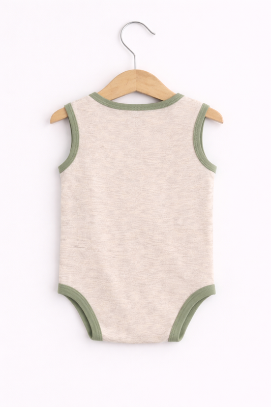 Baby Boys Sleeveless Interactive Printed Bodysuits “ Pack Of 3