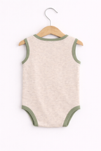 Baby Boys Sleeveless Interactive Printed Bodysuits “ Pack Of 3