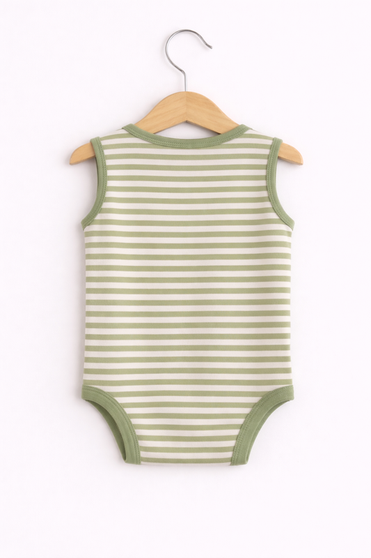 Baby Boys Sleeveless Interactive Printed Bodysuits “ Pack Of 3