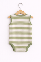 Baby Boys Sleeveless Interactive Printed Bodysuits “ Pack Of 3