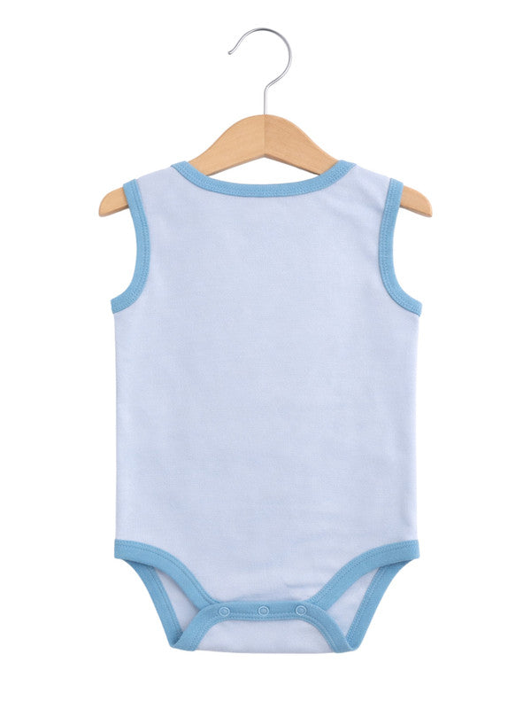 Baby Boys Sleeveless Interactive Dino Print Bodysuits “ Pack Of 3